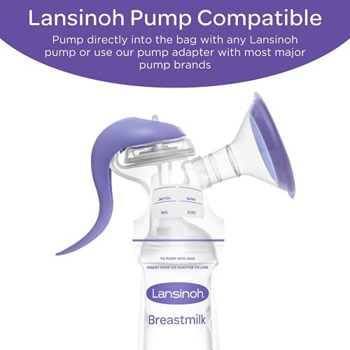 Lansinoh Breastmilk Storage Bags for Breastfeeding Moms, 50 Ct
