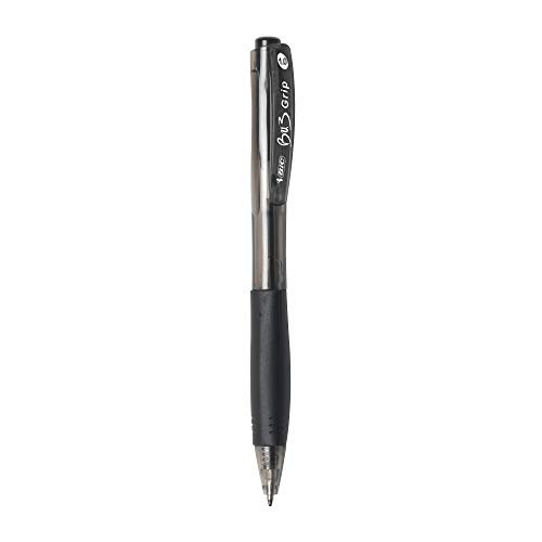Bic Bu3 Grip Retractable Ball Pen, Medium Point (1.0Mm), Black, Comfortable  Grip For Smooth Writing, 18-Count - Imported Products from USA - iBhejo