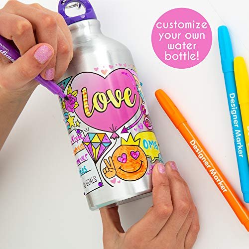 Cokoka Decorate & Personalize Your Own Water Bottle with 8