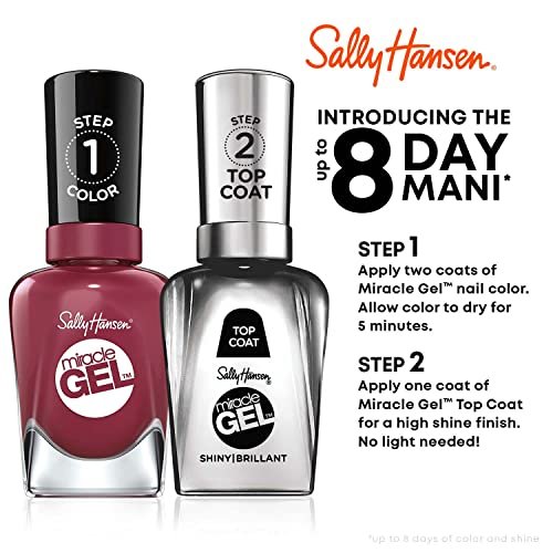 Sally Hansen Miracle Gel Nail Polish, Bordeaux Glow,  Ounce - Shop  Imported Products from USA to India Online - iBhejo