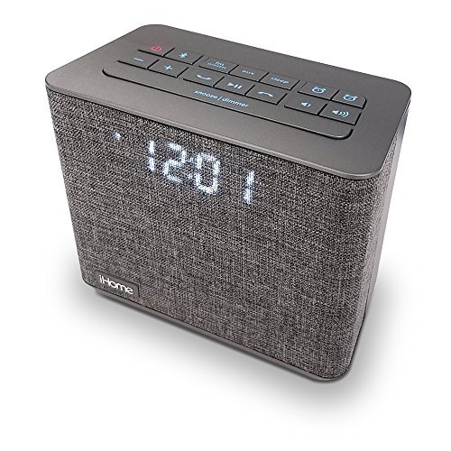 Ihome Ibt232 Bluetooth Dual Alarm Fm Clock Radio With Speakerphone And