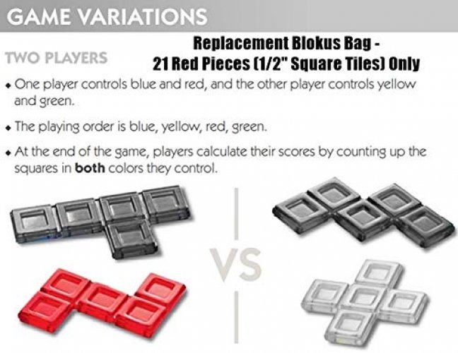 Blokus Game Replacement Parts ~ 21 Red Pieces - Imported Products