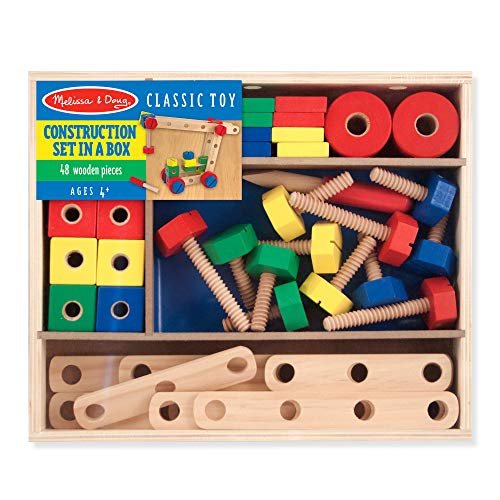 Melissa and doug wooden cheap construction set