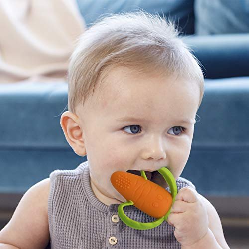 infantino good bites textured carrot teether