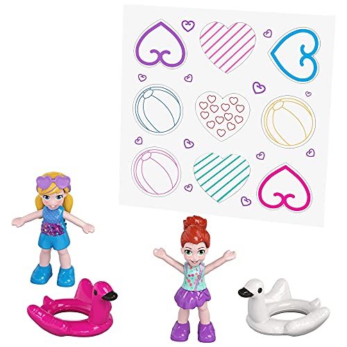 polly pocket flamingo floatie compact