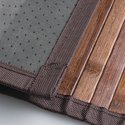 Bamboo Floor Mat Non-Skid, Water-Resistant Runner Rug Large