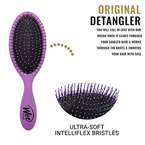 Wet Brush 2 Piece Original Detangler Hair Brush Purple