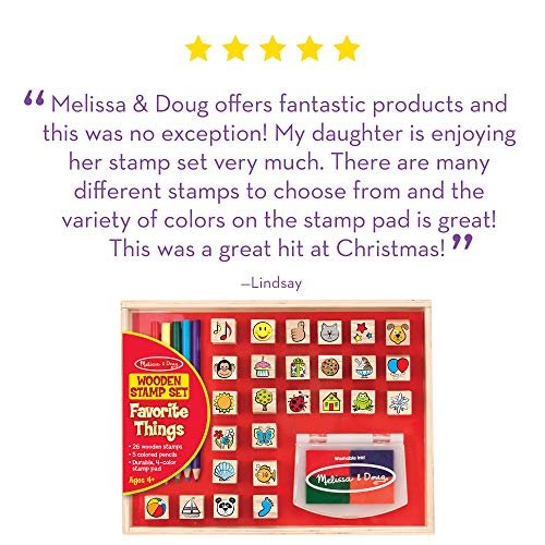 Melissa & Doug Wooden Stamp Set