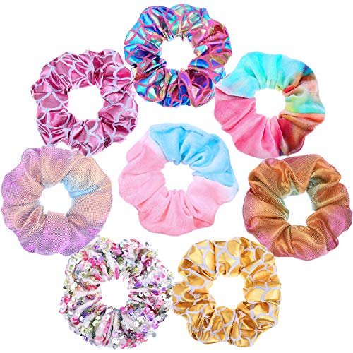 20 Pcs Sequin Scrunchies For Girls Shiny Metallic Hair Scrunchy Sparkly  Hair Tie Ropes Mermaid Elastic Hair Bands Scrunchy Glitter Colors Rainbow  Pon - Imported Products from USA - iBhejo