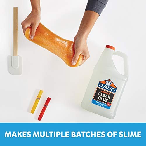 Elmer's Liquid School Glue, Clear, Washable, 1 Gallon - Great for Making  Slime