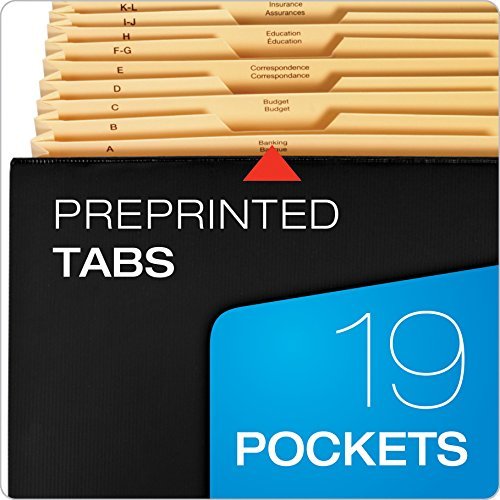 Smead Project Organizer, 10 Pockets, Closed Sides, Preprinted