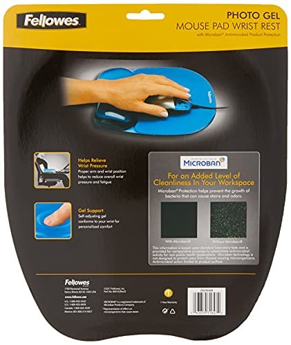 Kensington Comfort Gel Mouse Pad with Wrist Rest - Black (K62386AM)