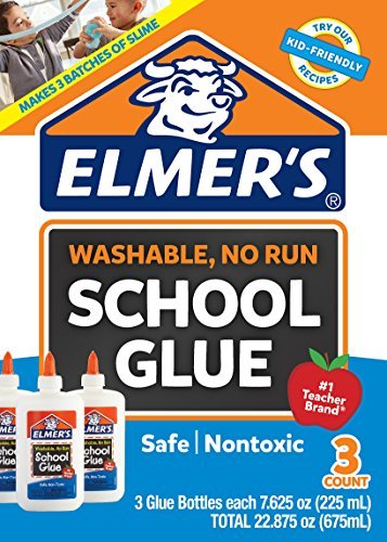  Elmer's Washable Translucent Color Glue, Great For
