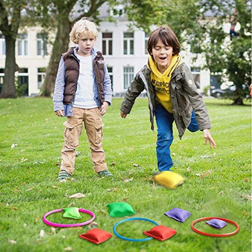 Garden Outdoor Games Kids, Plastic Rings Game