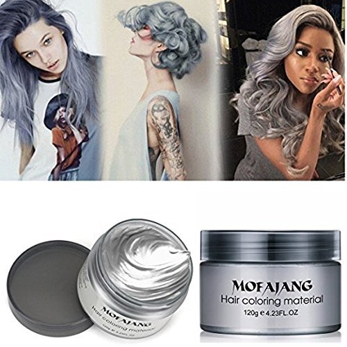 Temporary Silver Gray Hair Wax Pomade for People, Luxury Coloring Mud Grey  Hair Dye,Non-Greasy Matte Hairstyle Ash for Party, Cosplay - Shop Imported  Products from USA to India Online - iBhejo