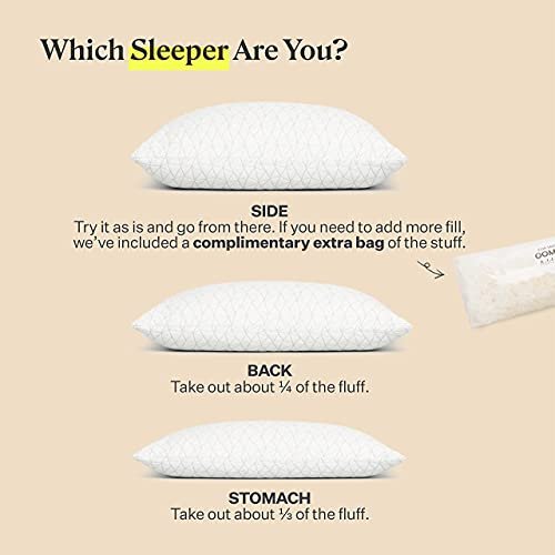 Coop home goods premium adjustable memory foam clearance pillow