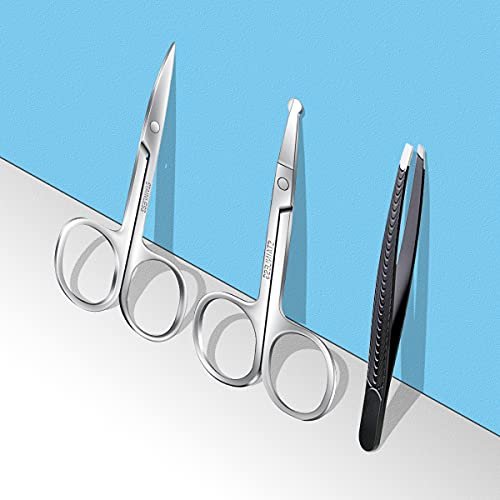 Small Grooming Scissors  Facial hair grooming, Eyelashes, Facial hair