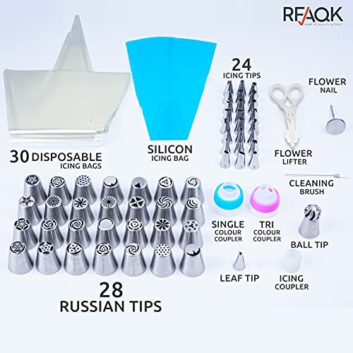 90Pcs Russian Piping Tips Complete Set - Christmas Cake Piping