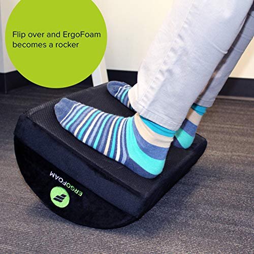 ErgoFoam Foot Rest for Under Desk at Work - Chiropractor Endorsed