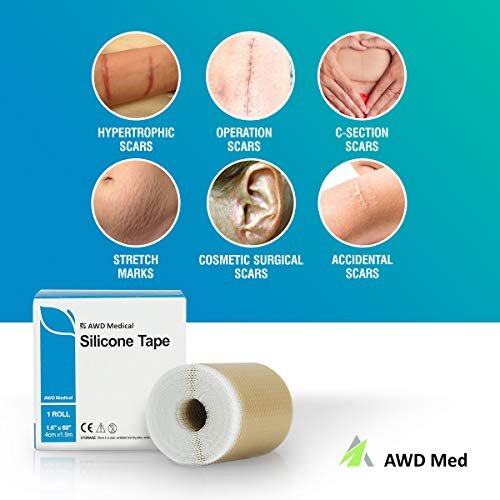 Awd Silicone Scar Tape For Surgical Scars - Medical Grade Silicone