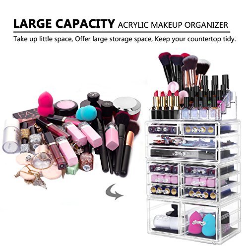 Acrylic Cosmetic Organizer Countertop Storage Display – All About Tidy