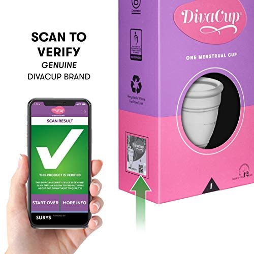 DivaCup - BPA-Free Reusable Menstrual Cup - Leak-Free Feminine Hygiene -  Tampon and Pad Alternative - Up To 12 Hours Of Protection - Model 2