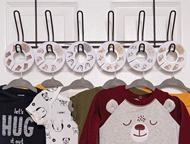 Baby Nest Designs 20x Baby Hangers for Closet with 7X Baby Closet Dividers  for Nursery Velvet Baby Clothes Hangers Unisex Newborn Essentials Baby Size