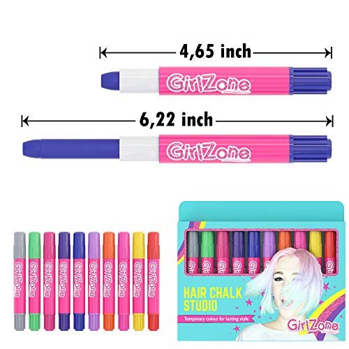 Girlzone Hair Chalks Set, 10-Piece Temporary Hair Chalks For Girls, Fun  Girl Toys For Girls Ages 8-12, Birthday Gift For Girls & Girls Toys 8-10  Year - Imported Products from USA - iBhejo