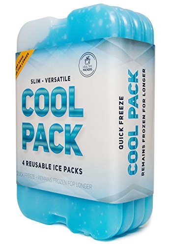 Ice Packs for Lunch Boxes - Freezer Packs - Original Cool Pack | Cooler  Accessories for the Beach, Camping, and Fishing | Slim & Long-Lasting  Reusable