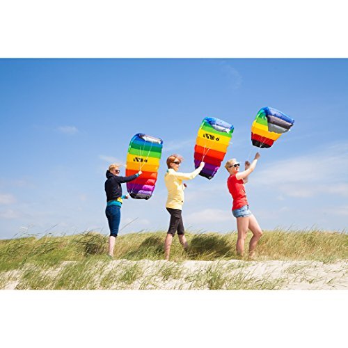 HQ Kites Symphony Beach III 51in (1.3m) Dual Line Parachute Stunt Foil  Sport Kite Ready to Fly Outdoor Fun Sports for Boys and Girls Ages 8 and Up  