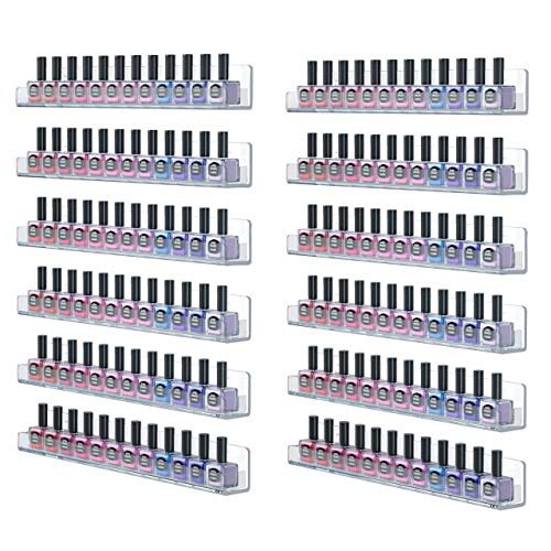 FEMELI Acrylic Nail Polish Rack Organizer 12 Tier,Clear Wall Mount  Essential Oil Shelf Organizer for Home Salon Business Spa - Shop Imported  Products from USA to India Online - iBhejo