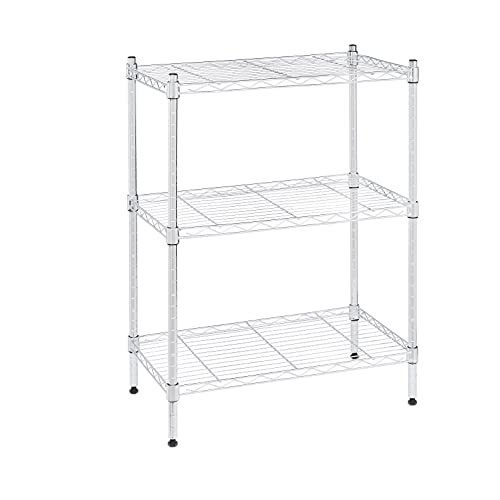   Basics 3-Shelf Narrow Adjustable, Heavy Duty