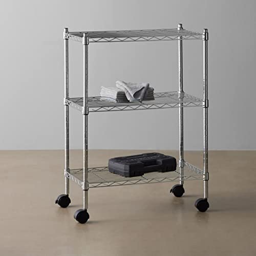   Basics 3-Shelf Narrow Adjustable, Heavy Duty