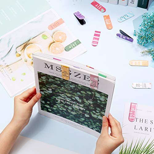  30 Pieces Magnet Magnetic Bookmarks Cute Magnet Page Markers  Page Clips Bookmark for Student Office Reading Stationery (Plant) : Office  Products