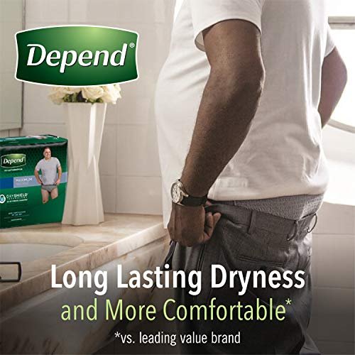 Depend Fresh Protection Adult Incontinence Underwear For Men (Formerly Depend  Fit-Flex), Disposable, Maximum, Extra-Large, Grey, 26 Count, Packaging -  Imported Products from USA - iBhejo