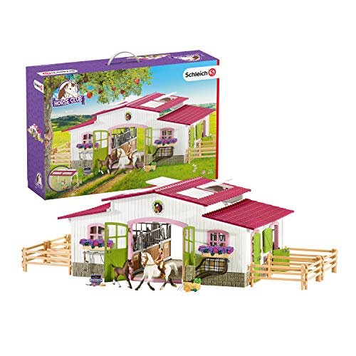 schleich horse club riding center figurine set