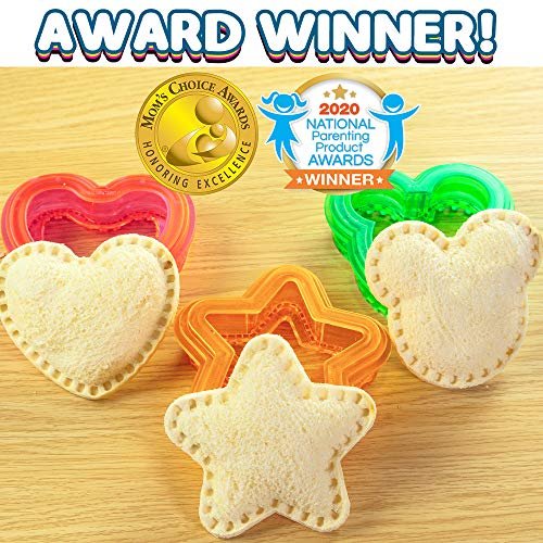 Sandwich Cutter and Sealer - Uncrustables Sandwich Maker - Great for  Lunchbox and Bento Box - Boys and Girls Kids Lunch (Heart, Star, Mouse)