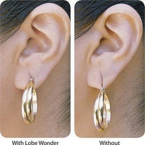 Lobe Wonder - The Original Ear Lobe Support Patch for Pierced Ears -  Eliminates The Look of Torn