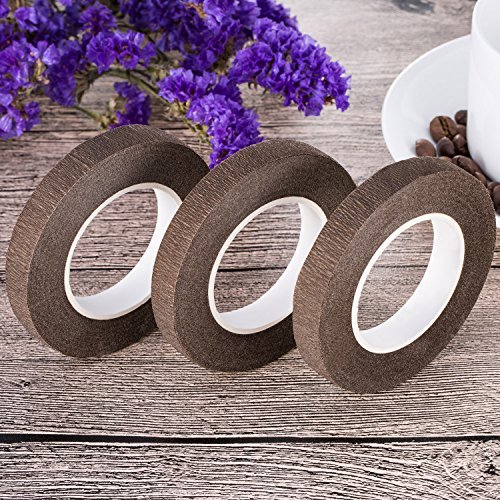 eBoot 3 Pack Floral Tape Stem Wrap 1/2 Inch x 30 Yards (Dark Brown) -  Imported Products from USA - iBhejo