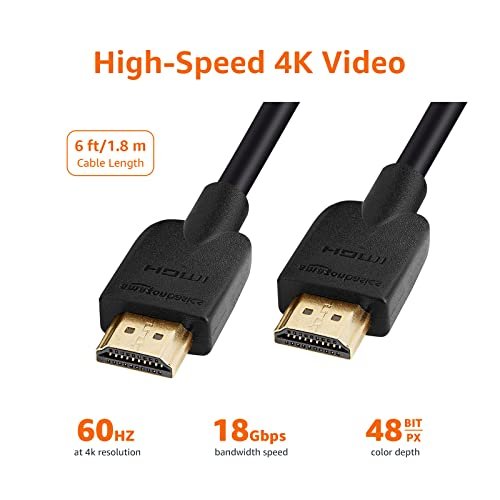   Basics High-Speed HDMI Cable For Television, A