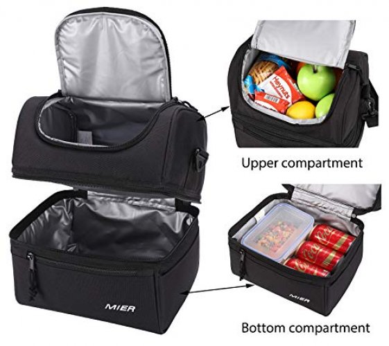MIER Adult Lunch Box Insulated Lunch Bag Large Cooler Tote Bag for