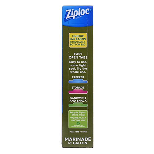 Ziploc Marinade Bags 1/2 Gallon (2) boxes/24 and 12 similar items