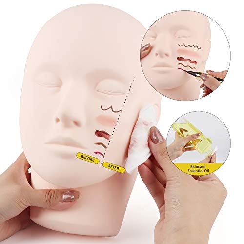 Soft Rubber Cosmetology Practice Training Head Mannequin For