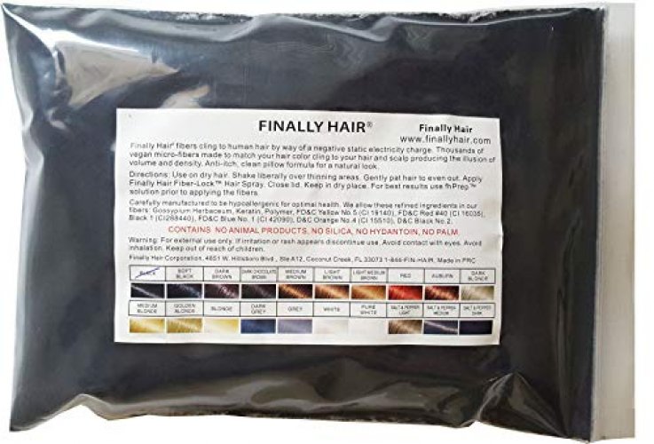 Finally Hair Fibers Refill Bag - 56 Grams of Premium Hair Loss Concealer in a Refill Bag (Black) - Shop Imported Products from USA to India Online - iBhejo Finally Hair Fibers Refill Bag - 56 Grams of Premium Hair Loss Concealer in a Refill Bag (Black) - Shop Imported Products from USA to India Online - iBhejo