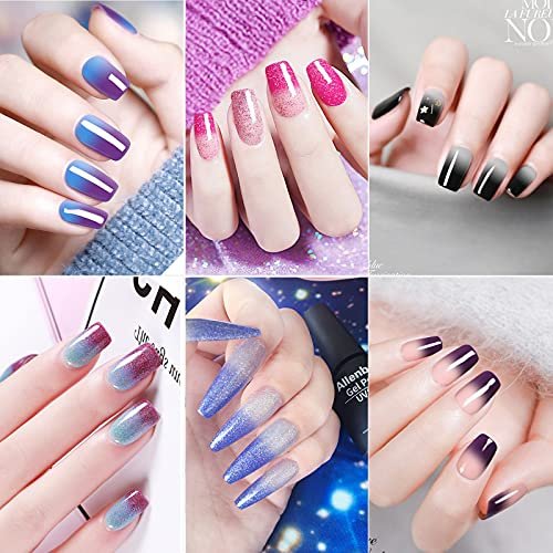 Allenbelle Color Changing Nail Polish Set Color Changing Gel Polish Set  Mood Soak Off Uv Led Gel Nail Polish - Shop Imported Products from USA to  India Online - iBhejo