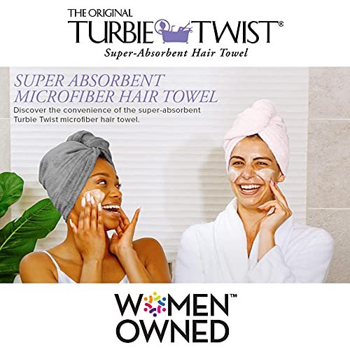 Turbie Twist - The Original Super Absorbent Hair Towel - Microfiber and  Cotton - Fits Kids and Adults