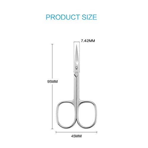 Premium Manicure Scissors Multi-purpose Stainless Steel Cuticle Pedicure  Beauty Grooming Kit For Nail, Eyebrow, Eyelash, Dry Skin