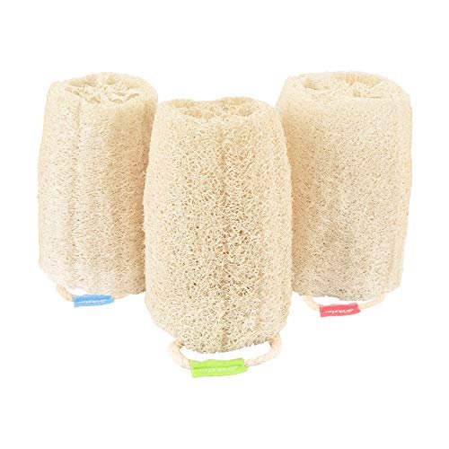 Natural Exfoliating Loofah Sponge - Eco Friendly Organic Loofah Luffa  Sponges, Body Scrubber For Shower Scrubbing, Egyptian Real Loofa, Bath Puff  For - Imported Products from USA - iBhejo