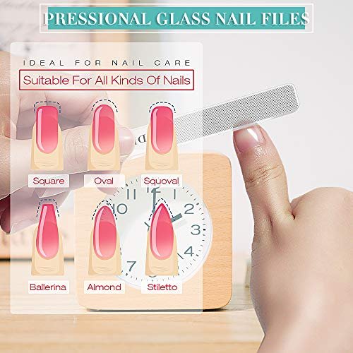 Glass Nail Shiner - 2Pc Upgrade Glass Nail File For Natural Nails Nano Nail  Buffers Crystal Shine Polisher, Dr. Mode Professional Manicure Tools Kit -  Imported Products from USA - iBhejo