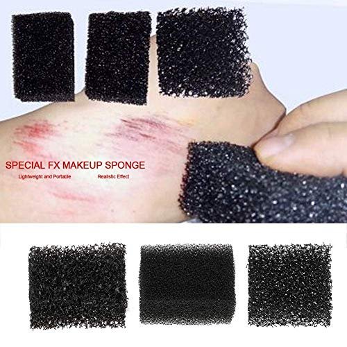 Meicoly Sfx Makeup Kit Scars Wax,Fake Blood Spray(2.1Oz) Halloween Special  Effects Wound Wax(1.67Oz) With Spatula,Stipple Sponge,Coagulated Blood Gel  - Imported Products from USA - iBhejo